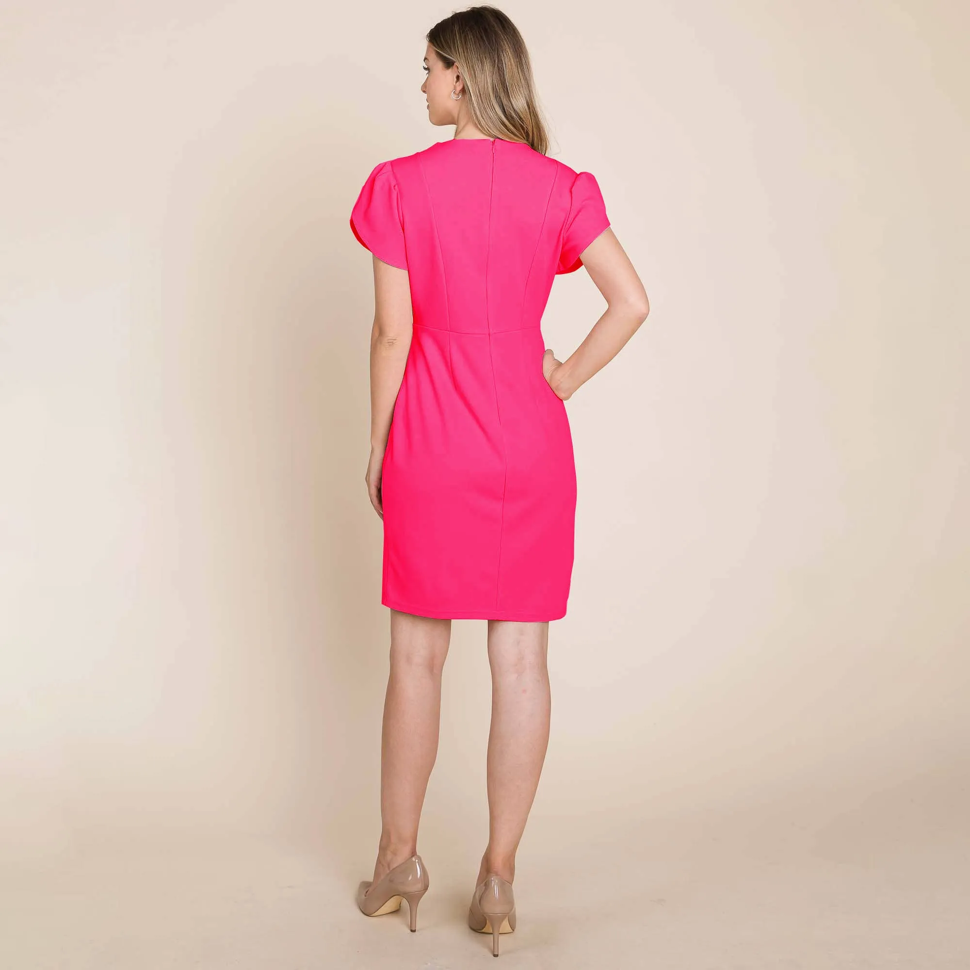 ROLYPOLY - Puff Short Sleeve Bodycon Dress