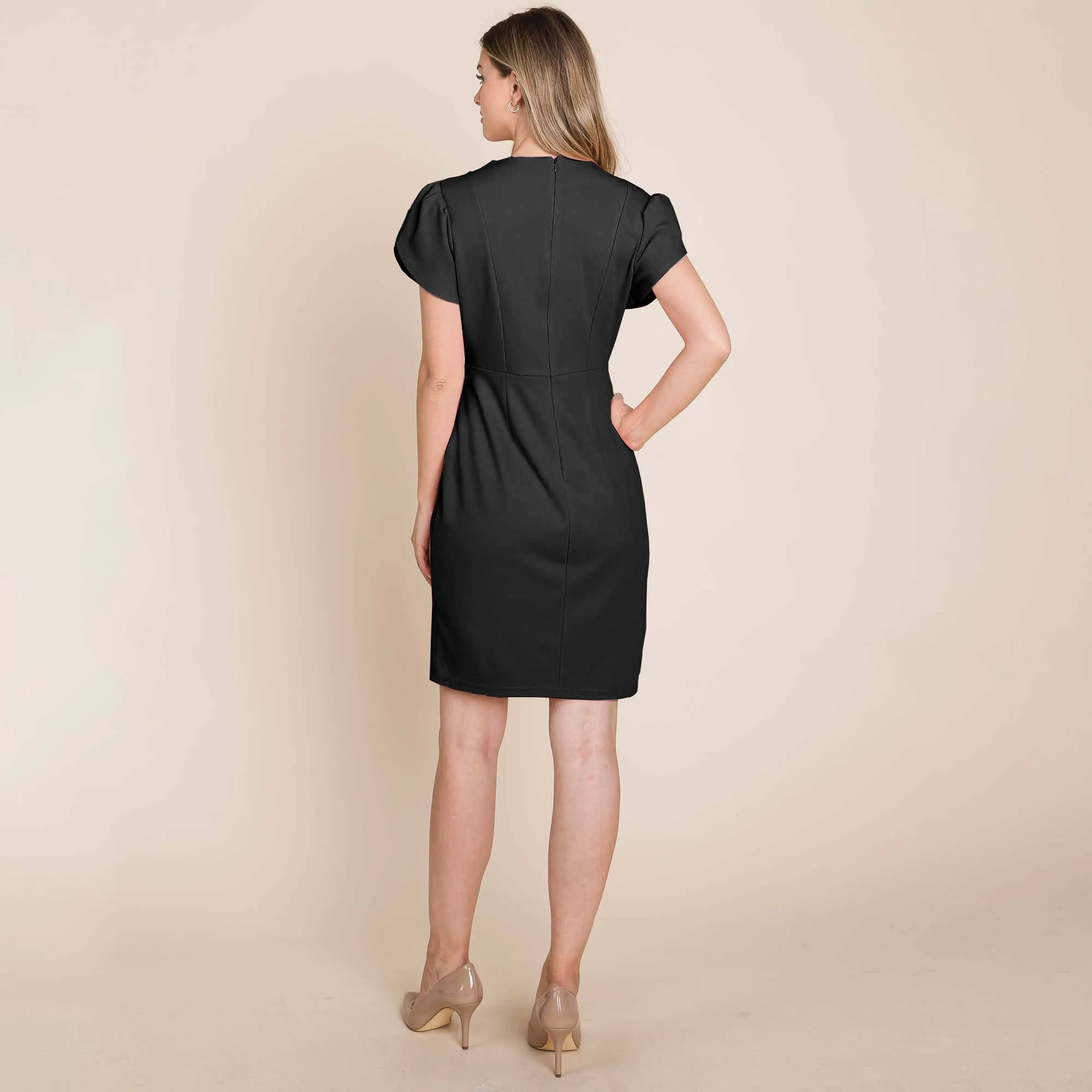 ROLYPOLY - Puff Short Sleeve Bodycon Dress