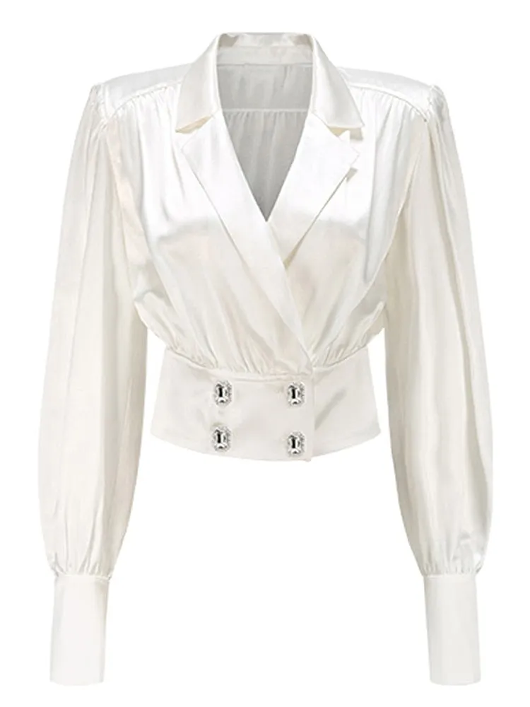 Ruched Slim Fit Blouse