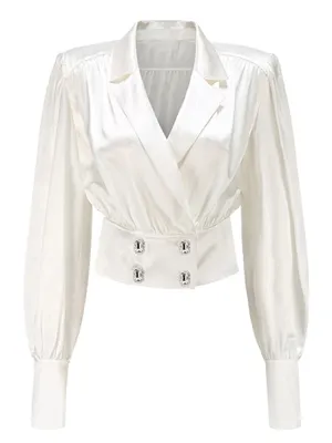 Ruched Slim Fit Blouse