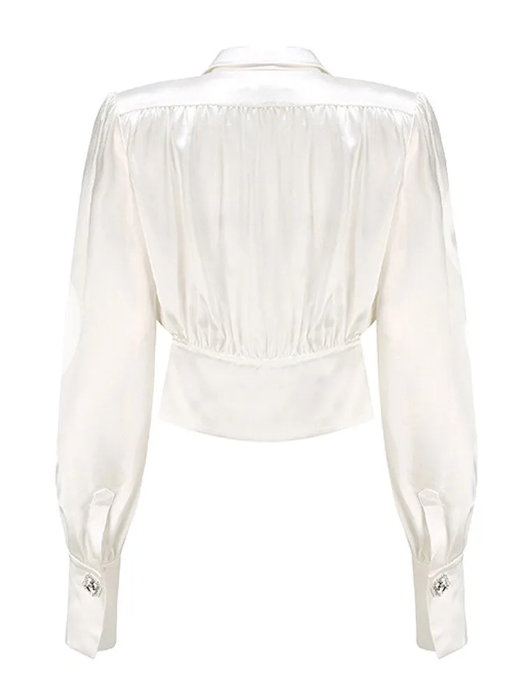 Ruched Slim Fit Blouse