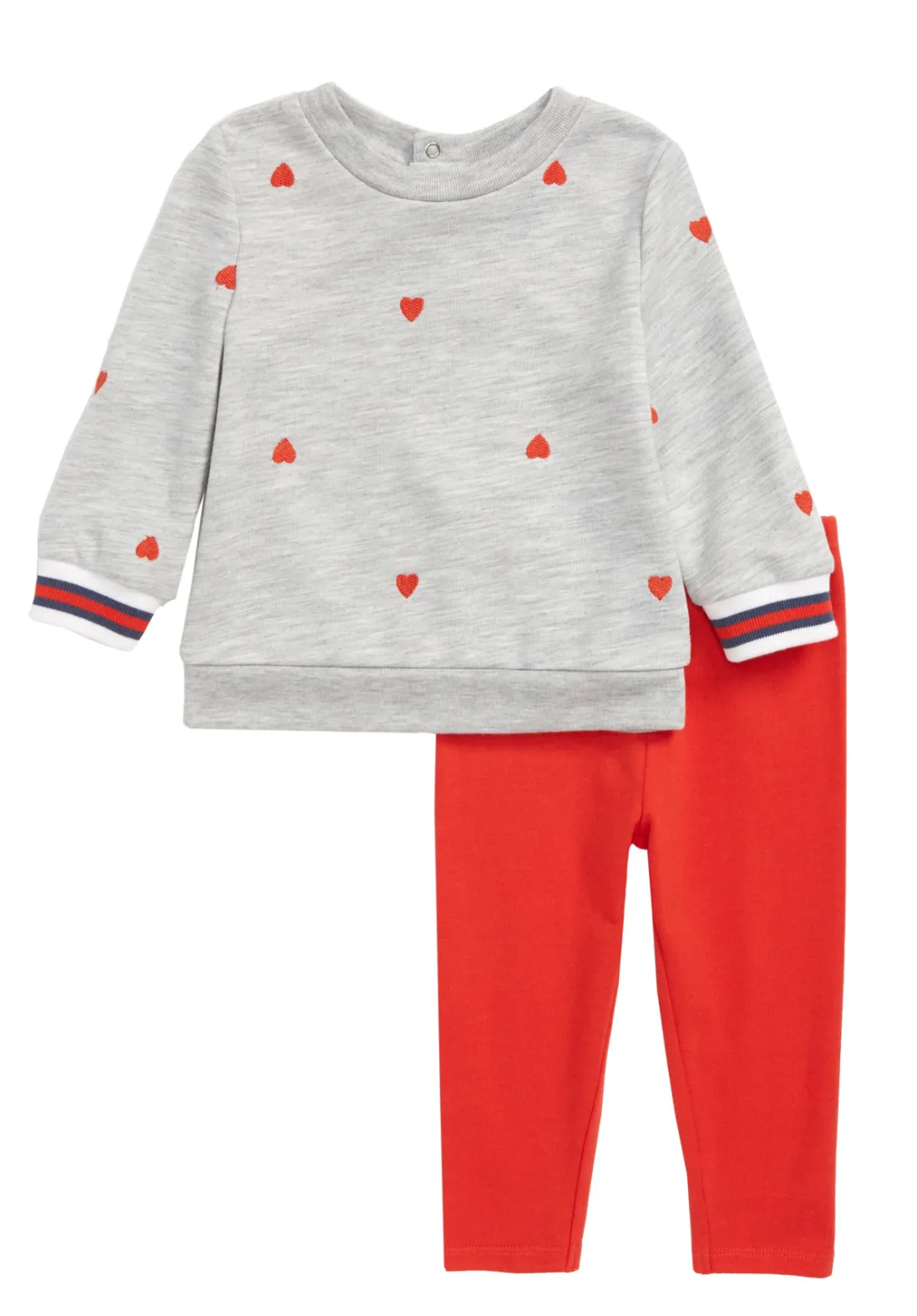 Schiffli Heart Top Legging Set