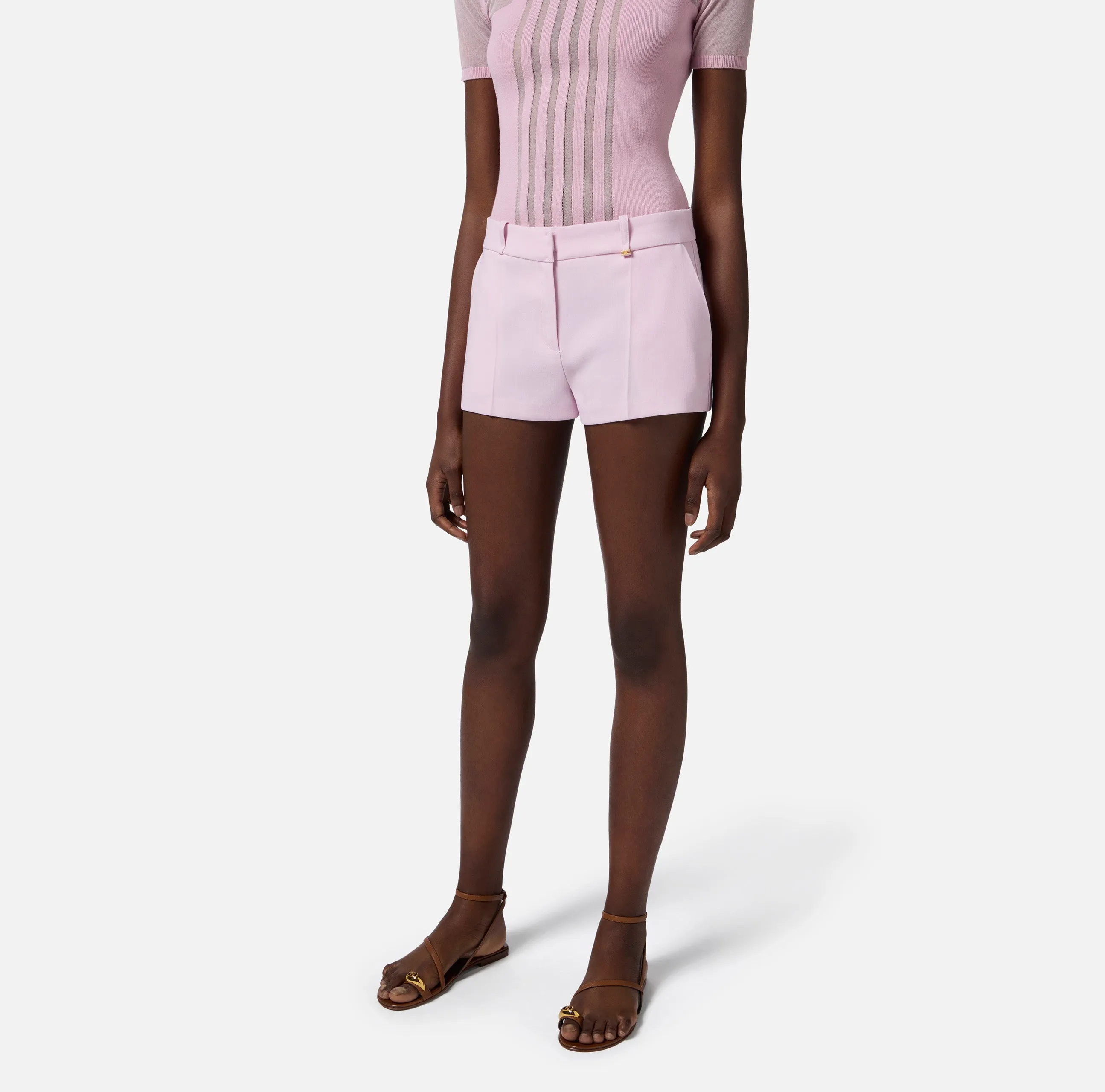 Shorts in lightweight cool wool fabric