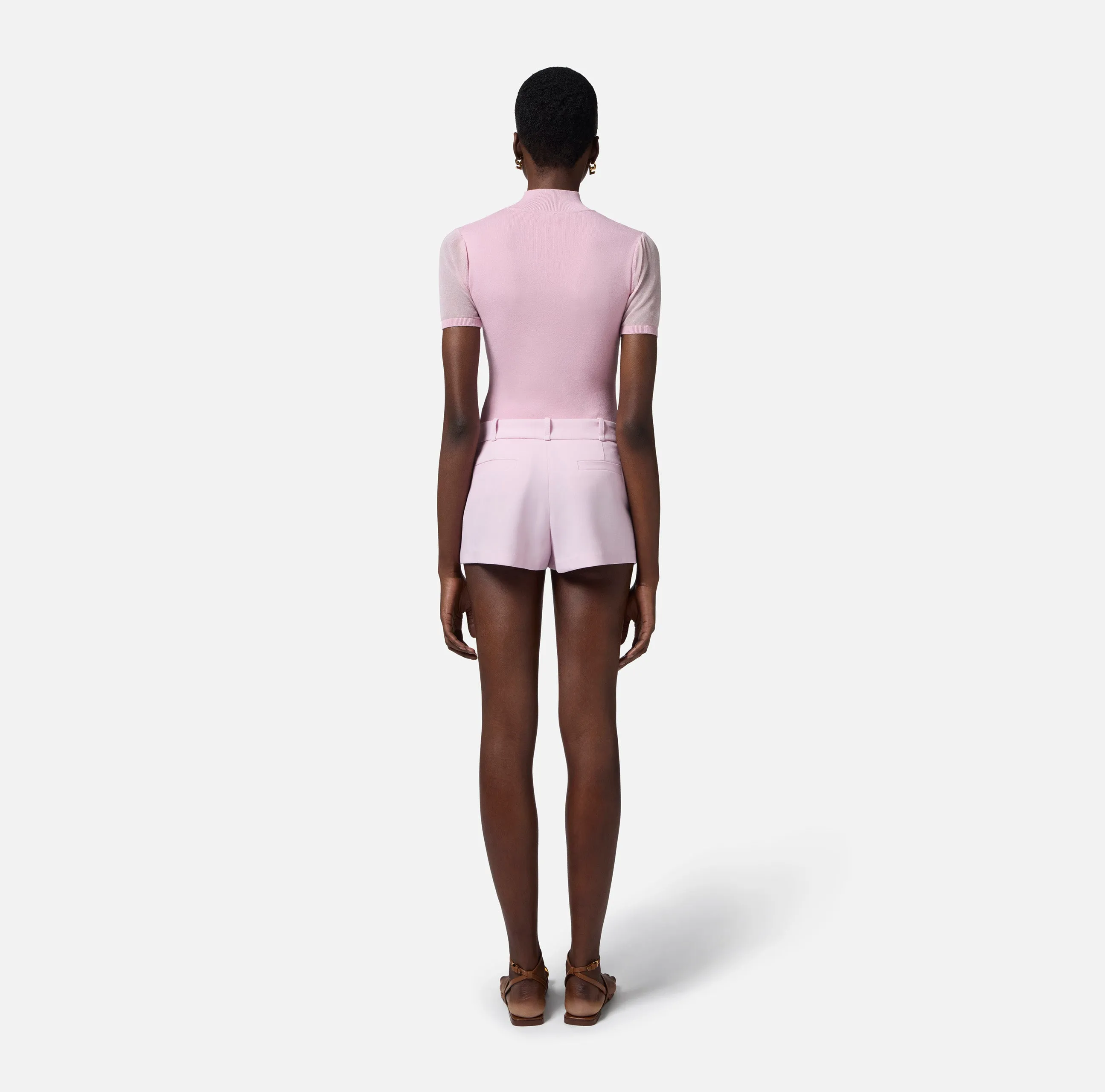 Shorts in lightweight cool wool fabric