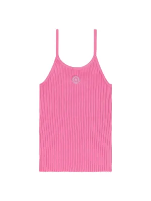 Sporty & Rich SRHWC Ribbed Tank in Cotton Candy
