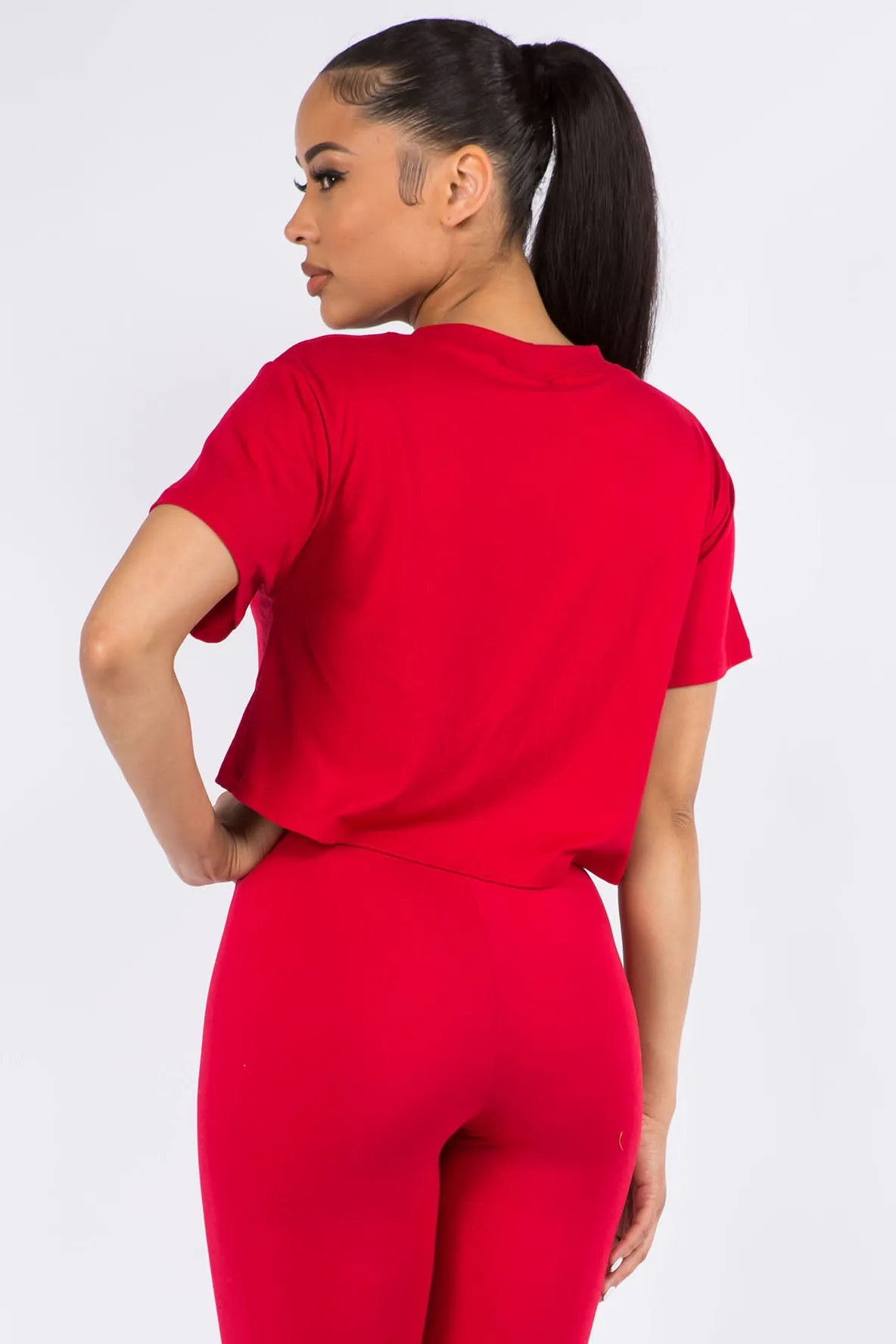 Sporty Crop Top T-Shirt