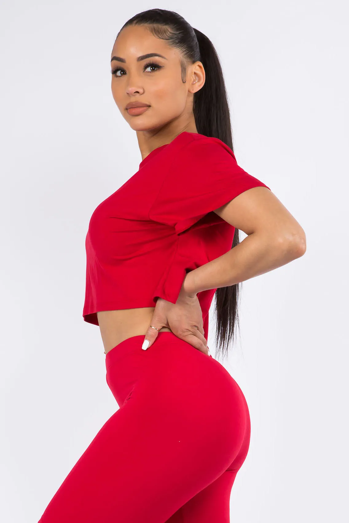 Sporty Crop Top T-Shirt