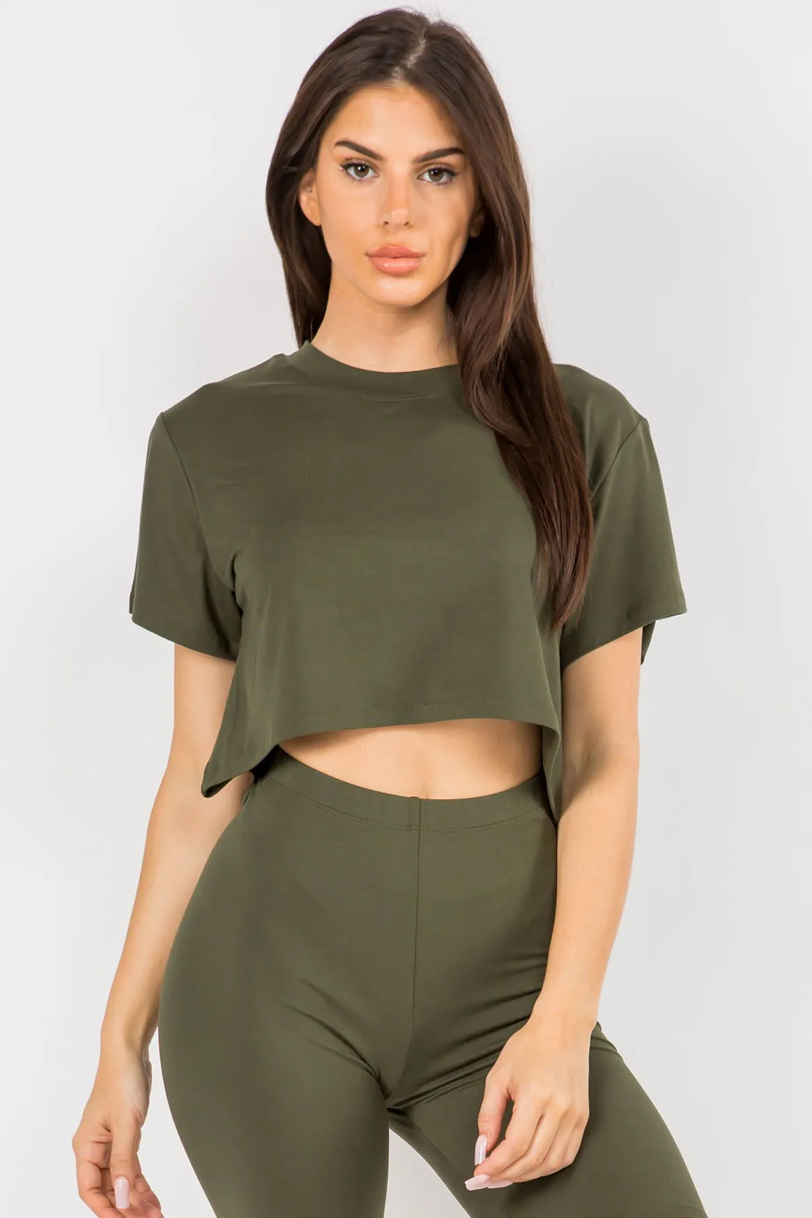 Sporty Crop Top T-Shirt