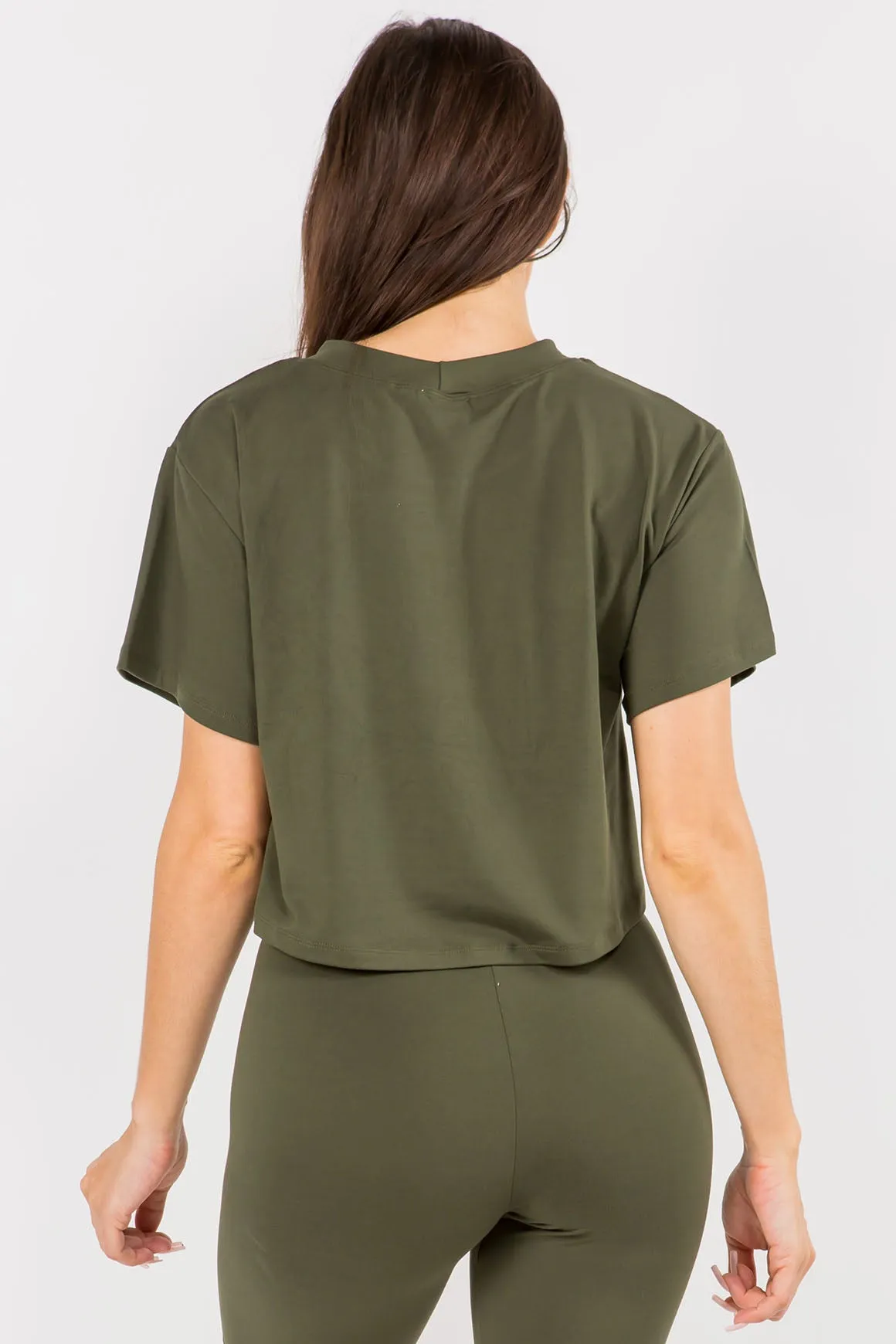 Sporty Crop Top T-Shirt