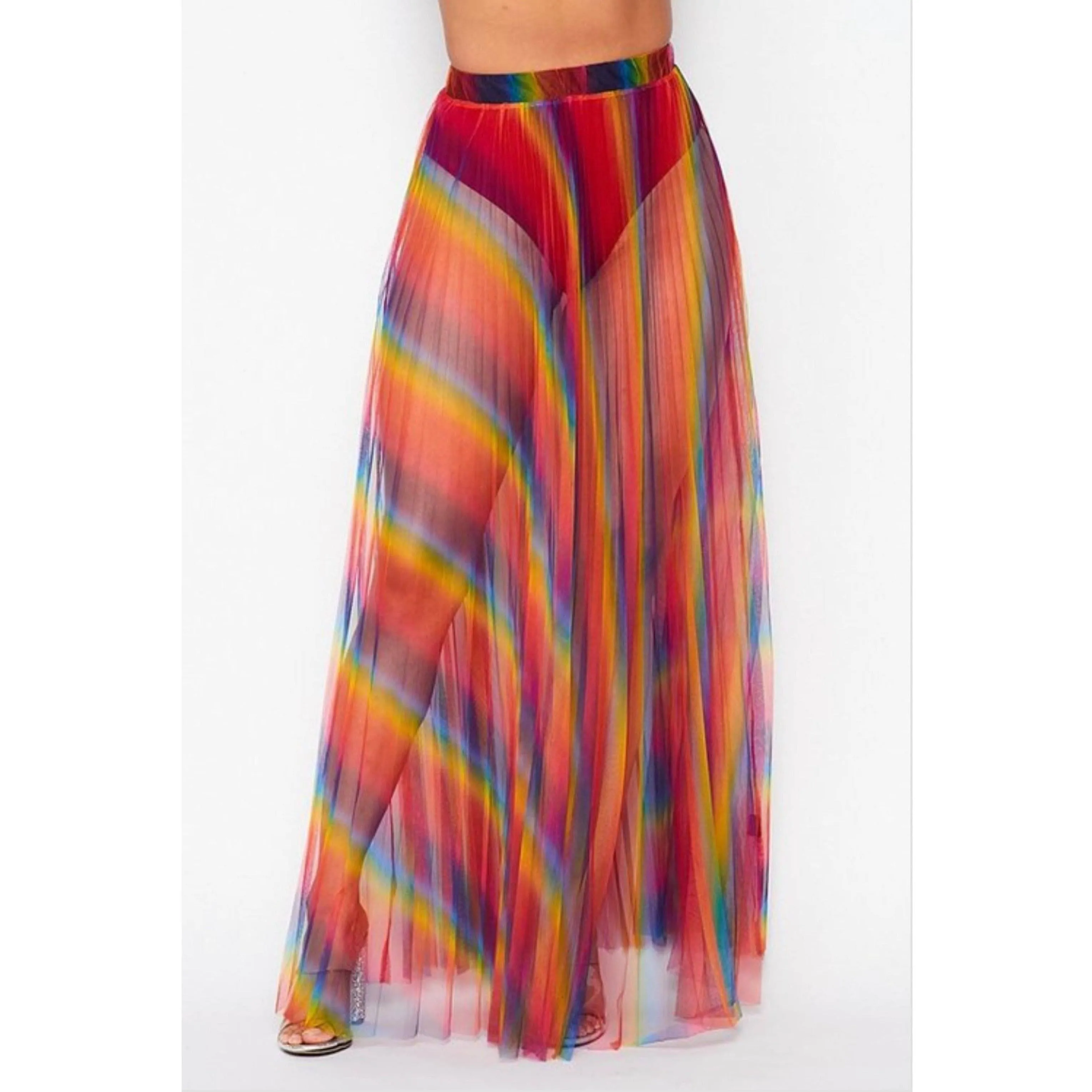 Striped Rainbow Skirt