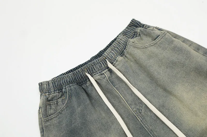 Stylish Black Cargo Shorts Straps