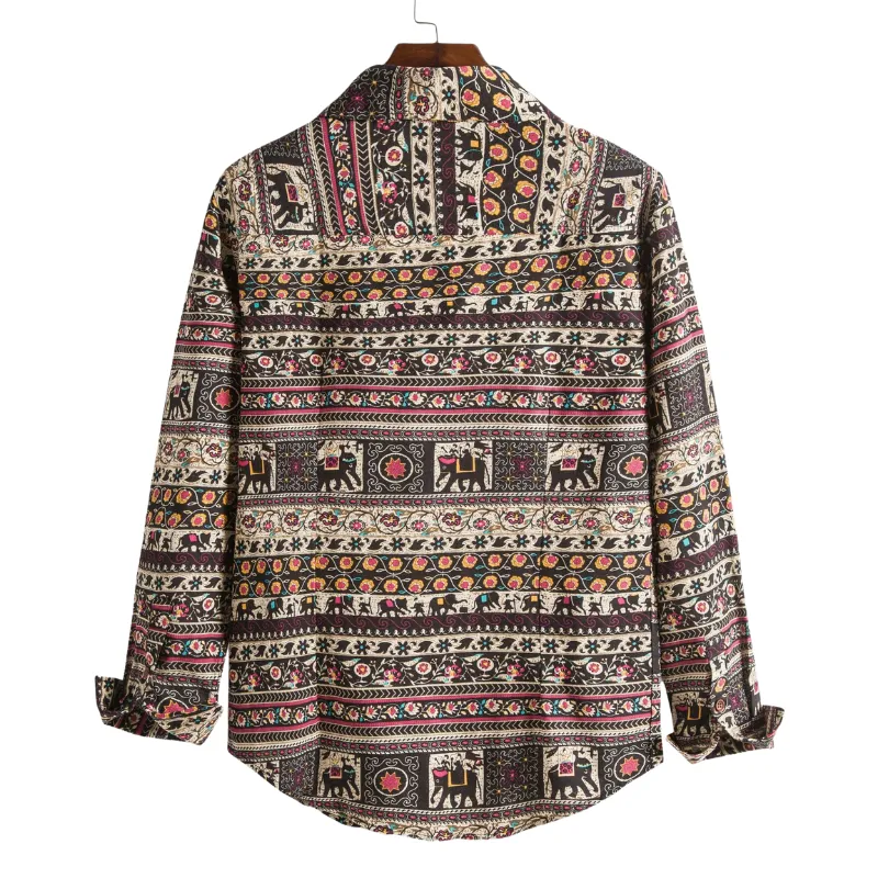 Stylish Multi-Colored Slim Shirt