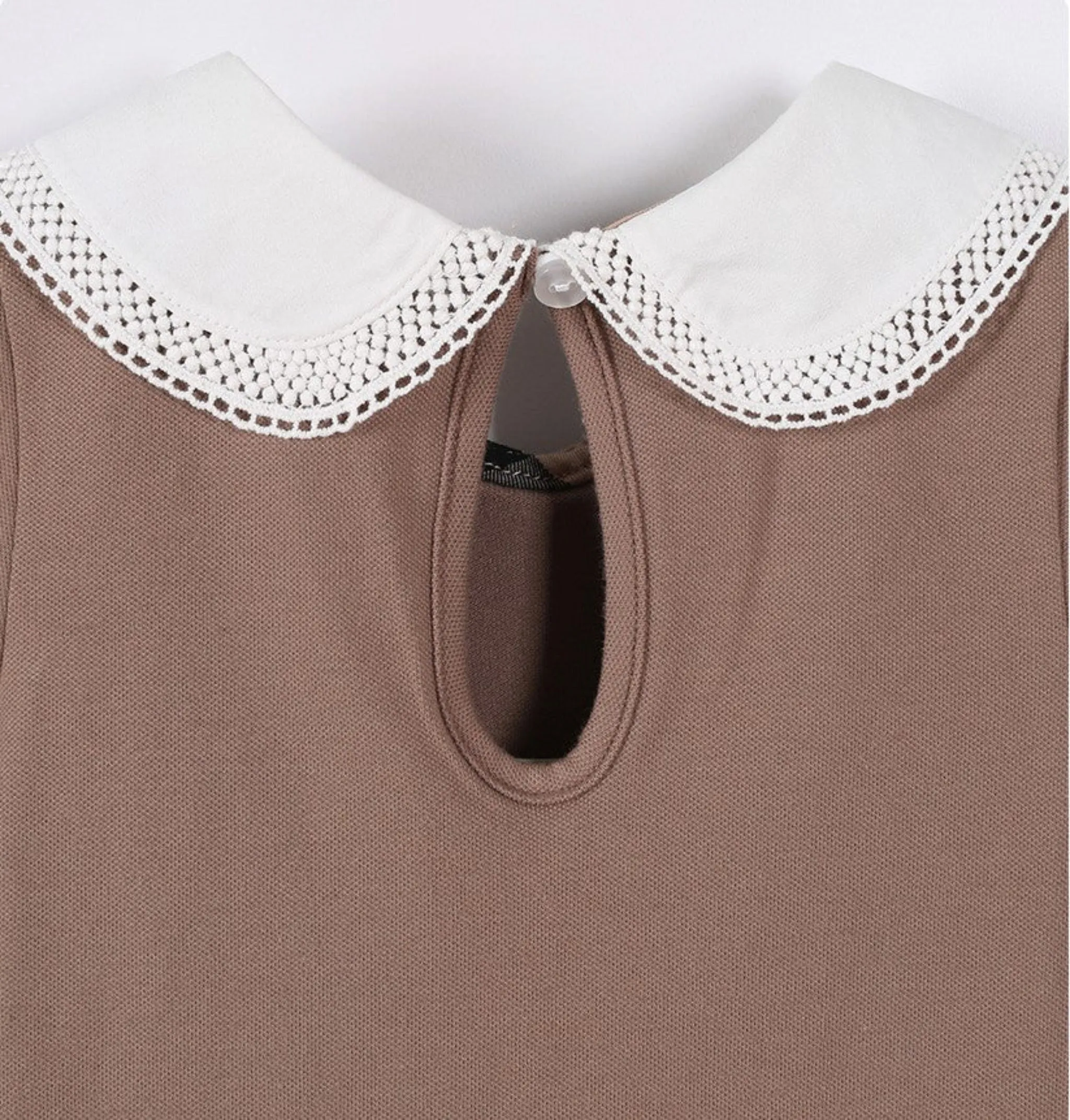 Summer White Collar Retro Girls' Dress