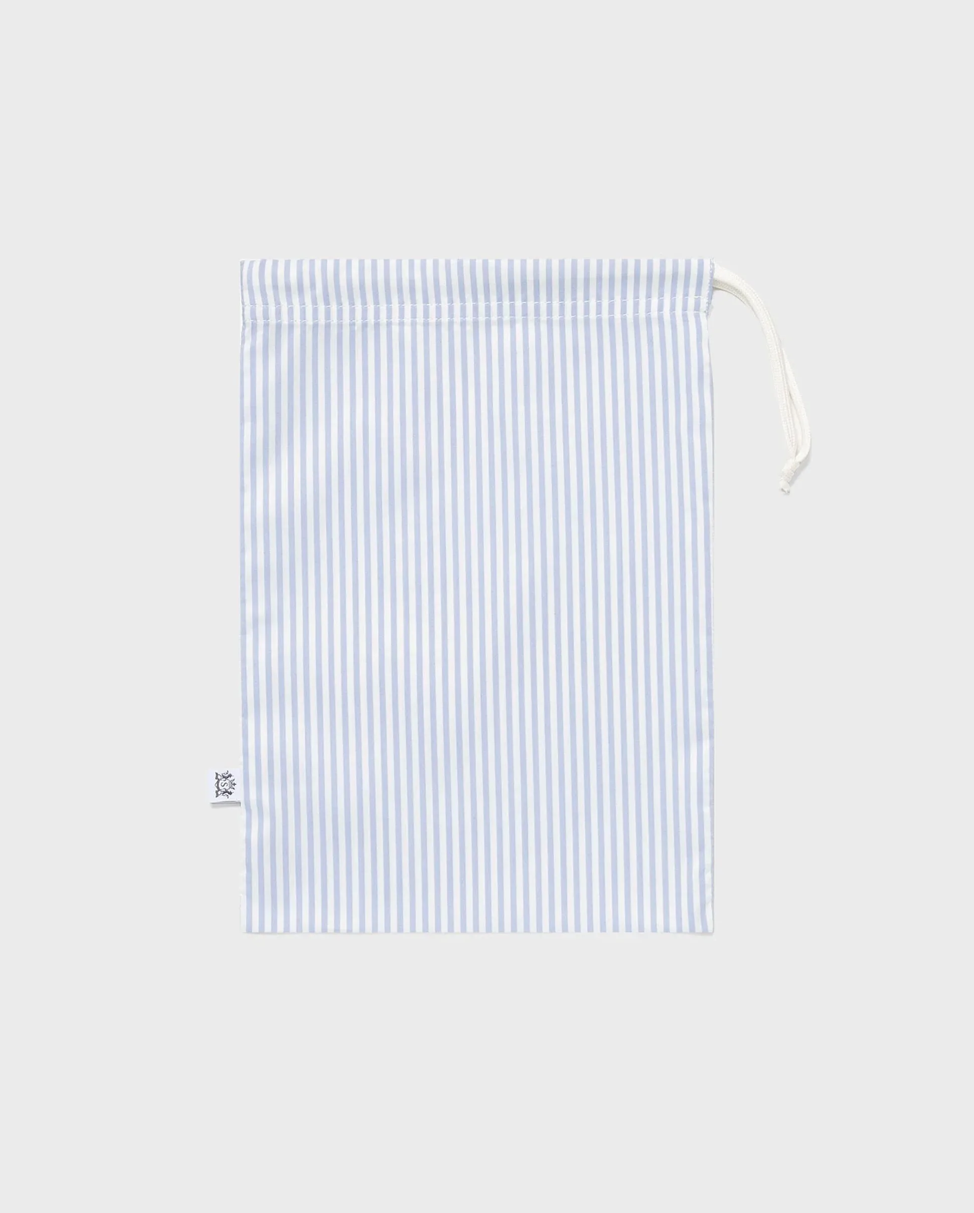 SWIM SHORT / WHITE COOL BLUE STRIPE
