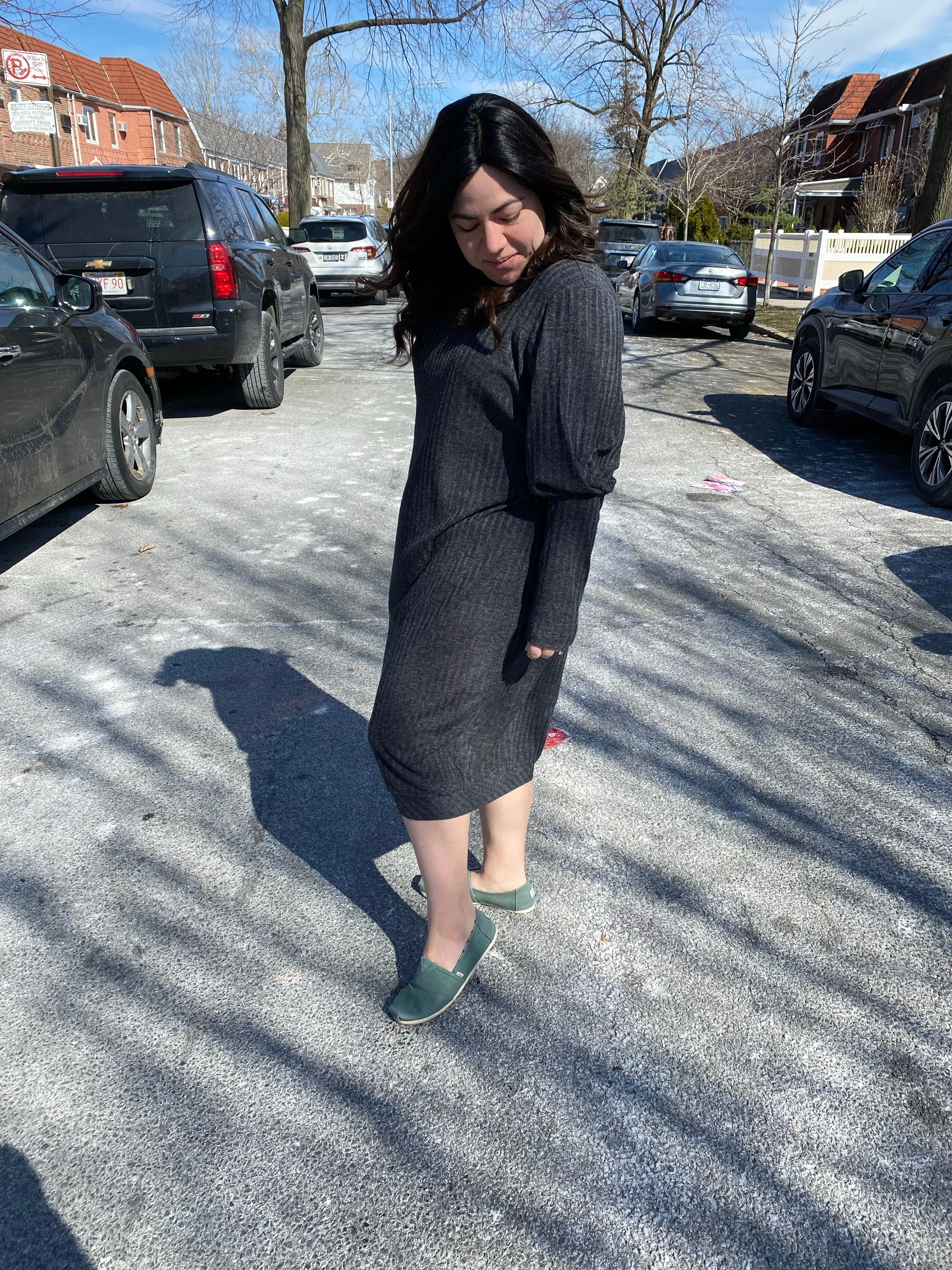 The Snuggle Dress (Lightweight Charcoal)