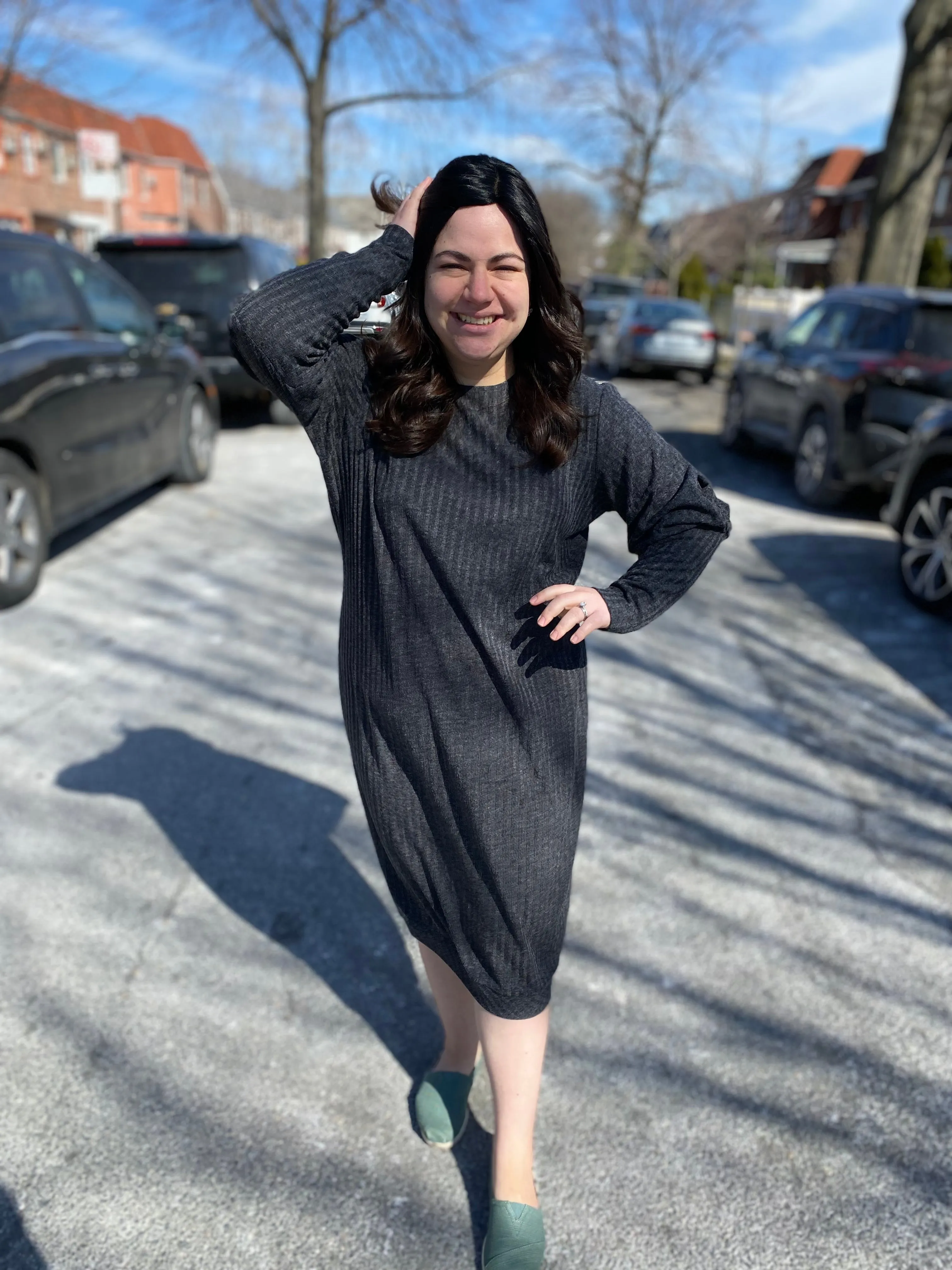The Snuggle Dress (Lightweight Charcoal)