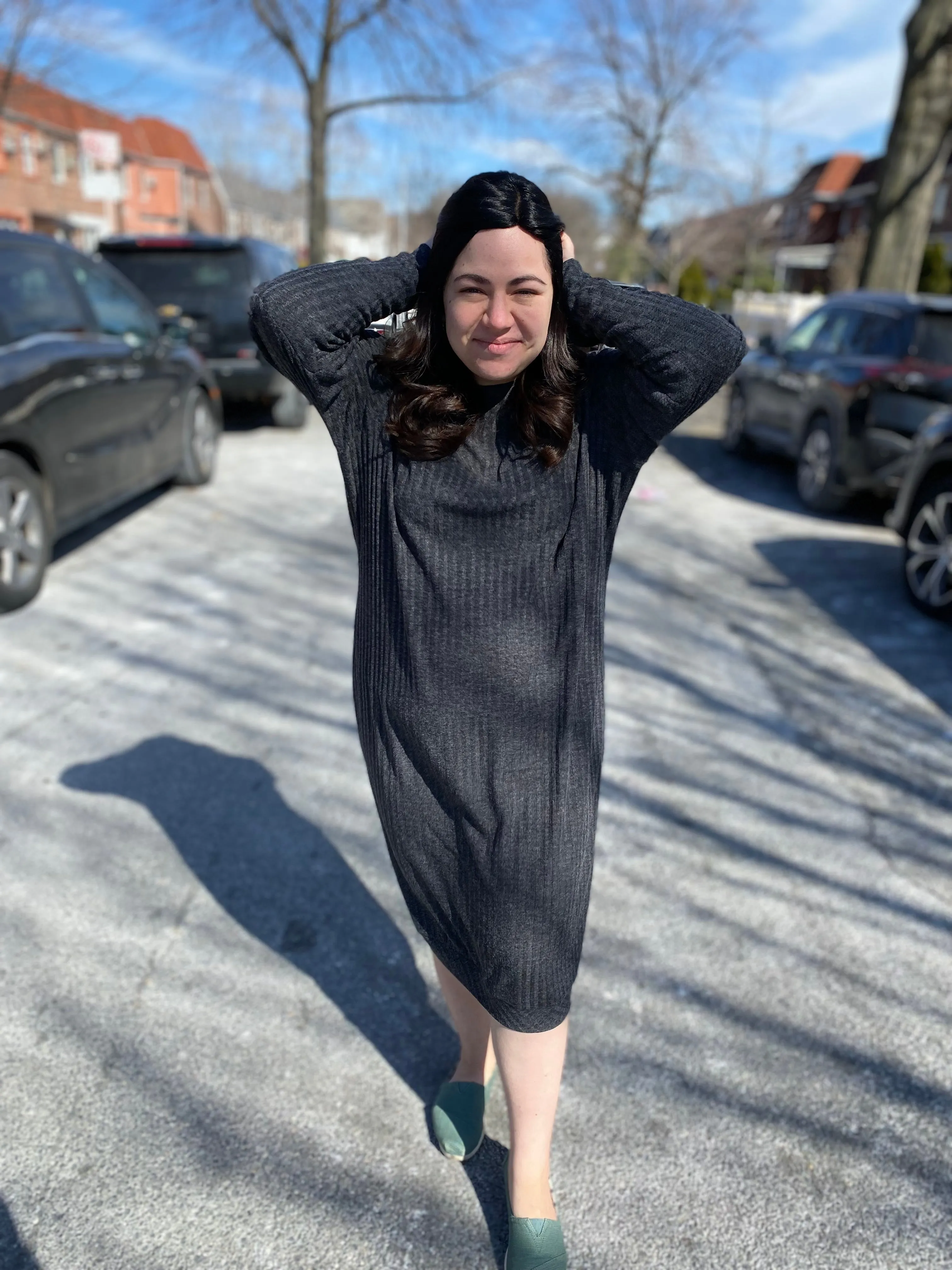 The Snuggle Dress (Lightweight Charcoal)