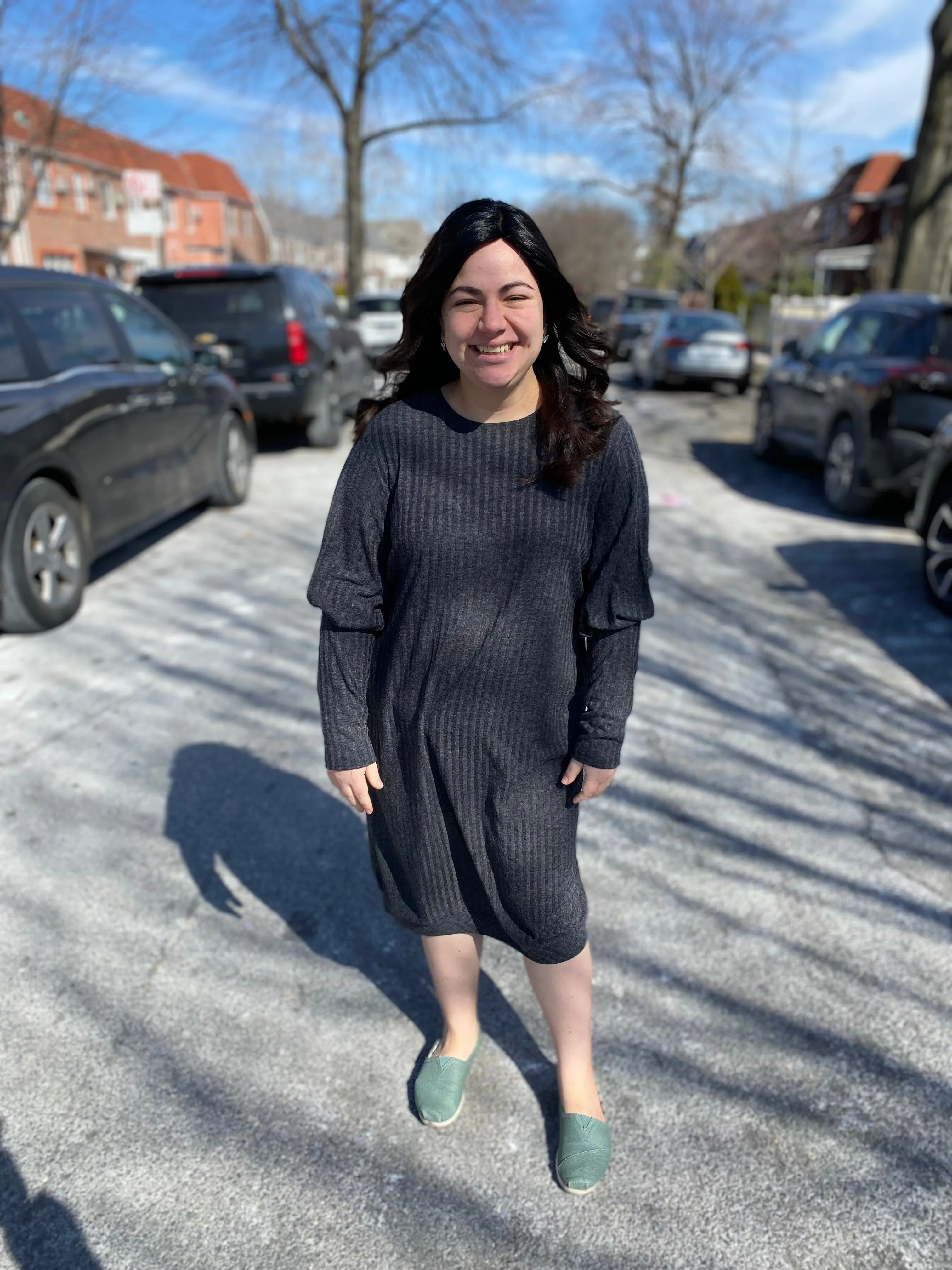 The Snuggle Dress (Lightweight Charcoal)