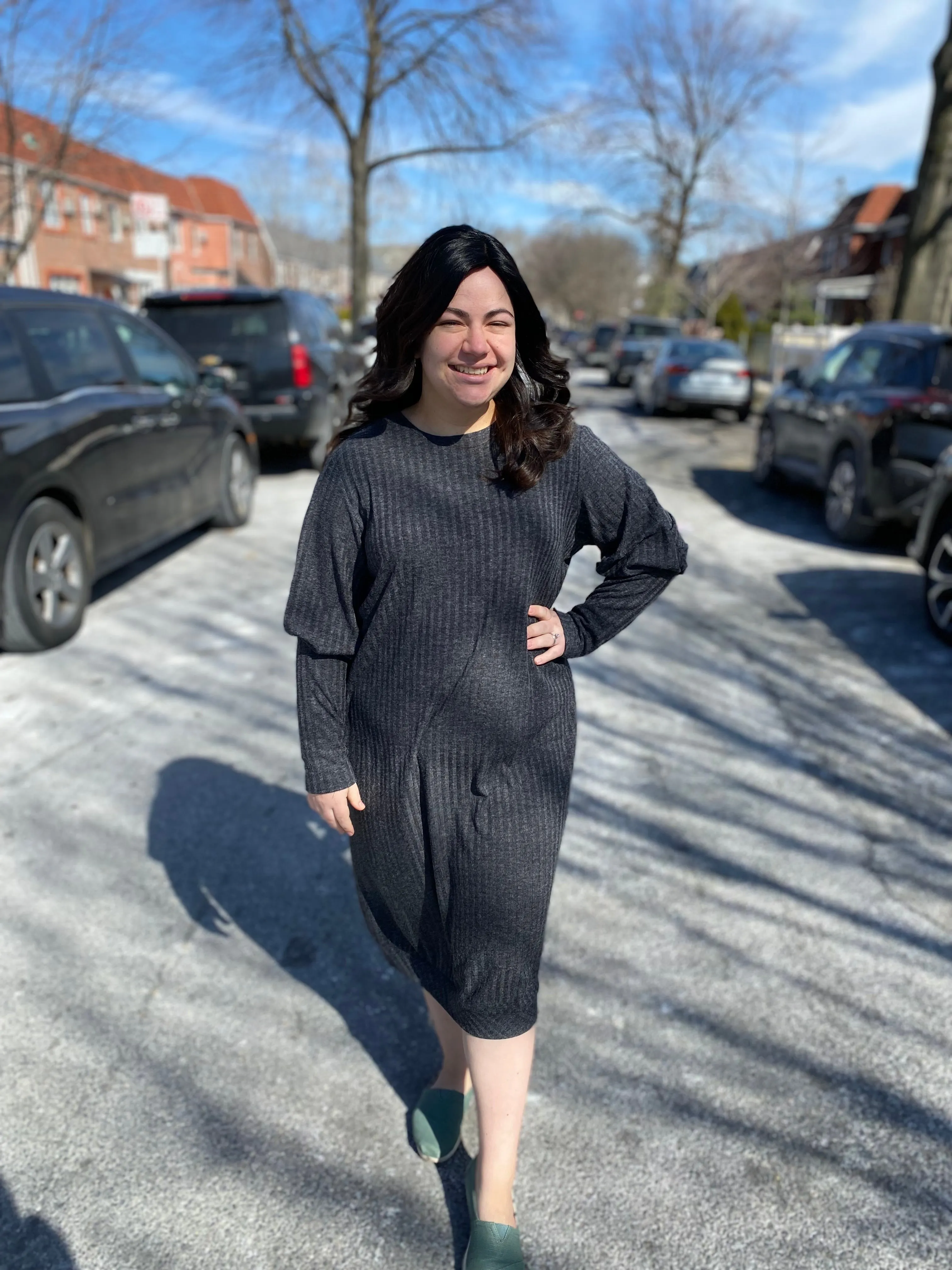 The Snuggle Dress (Lightweight Charcoal)