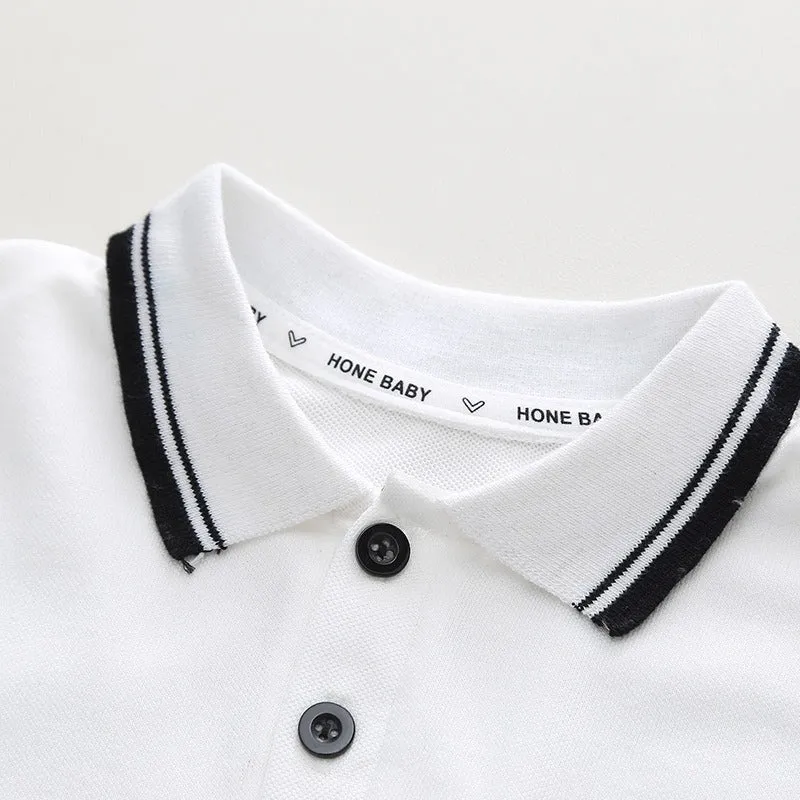 Toddler Boy Clothing Sets Classic Contrast Ensemble