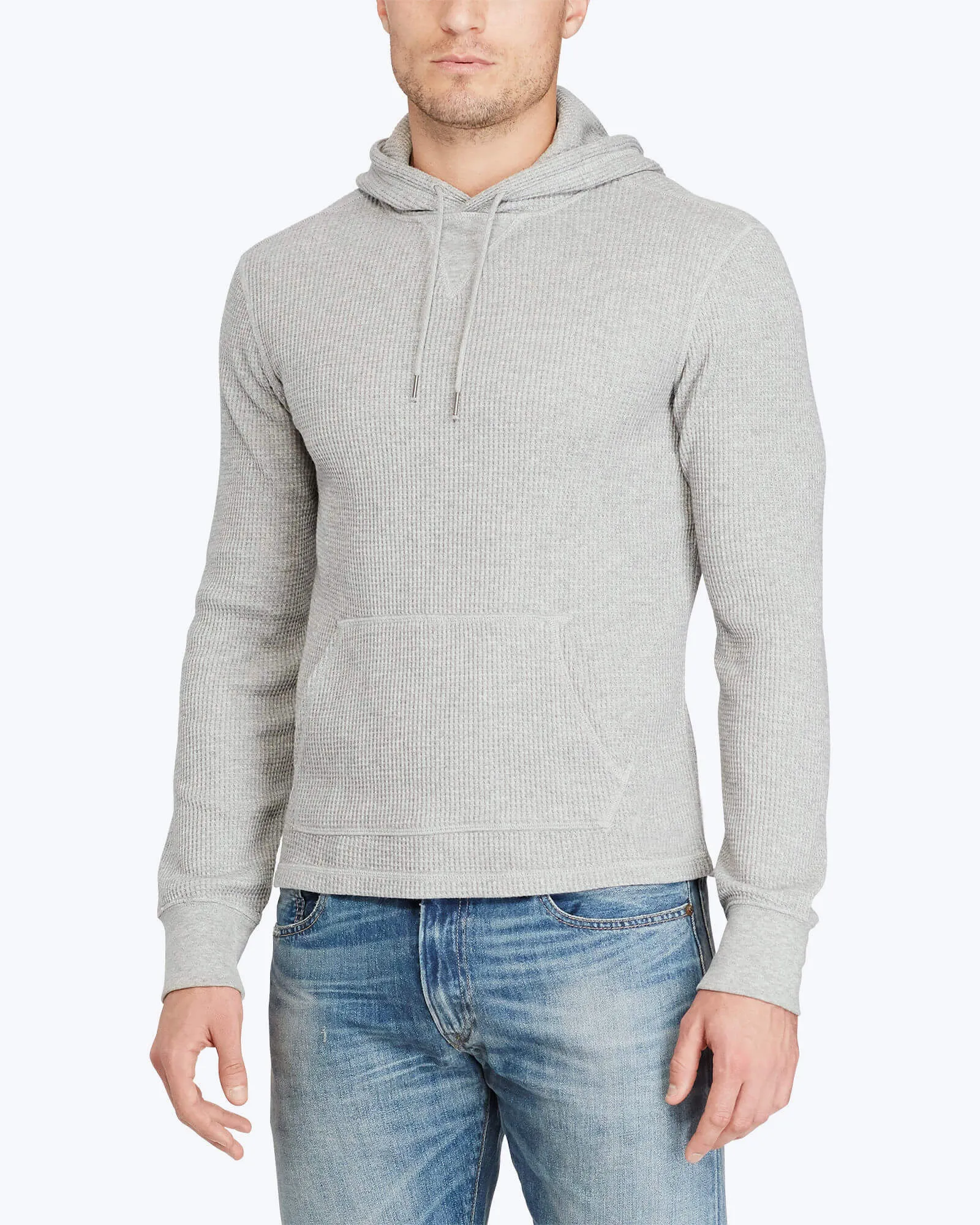 Waffle Cotton-Blend Hoodie