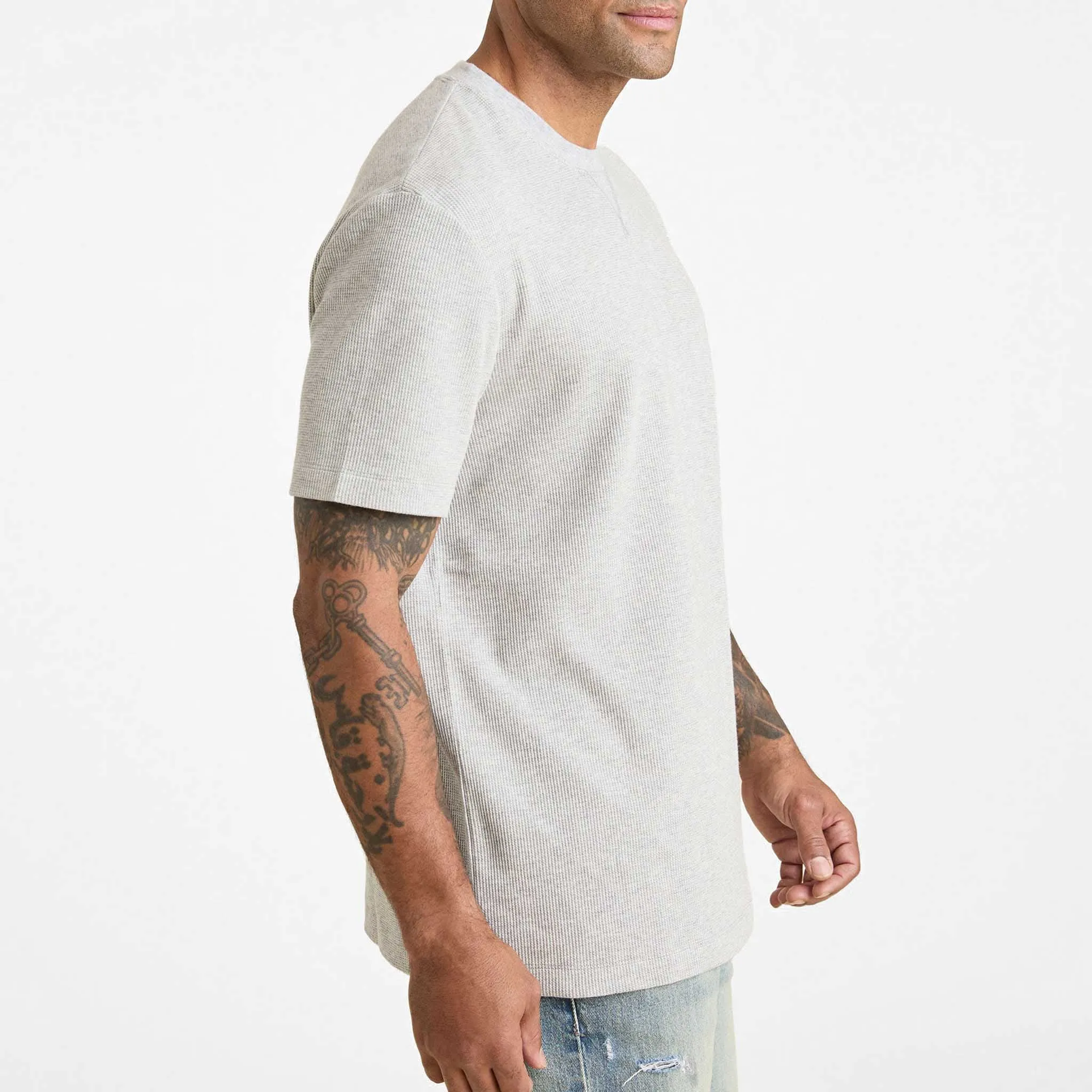 Waffle T-Shirt | Heather Grey