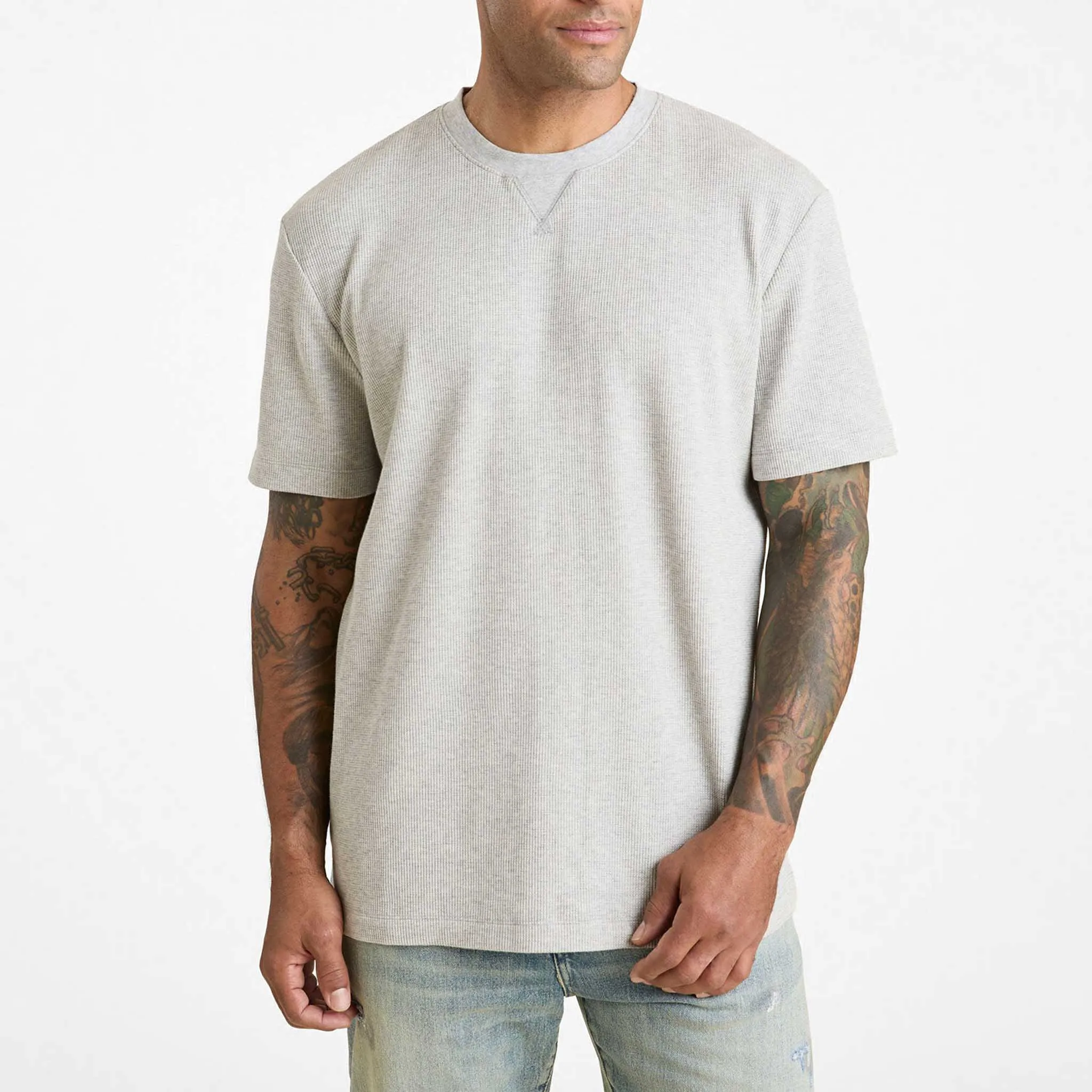 Waffle T-Shirt | Heather Grey