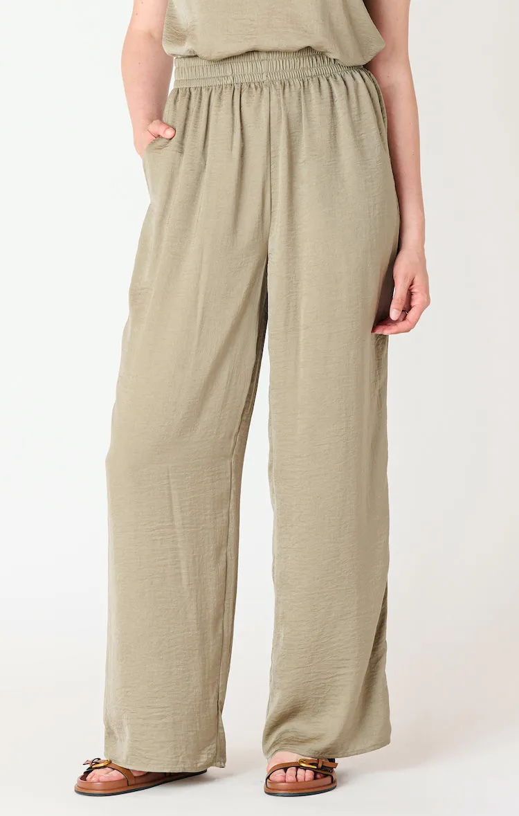 Wide Leg Pull On Pants