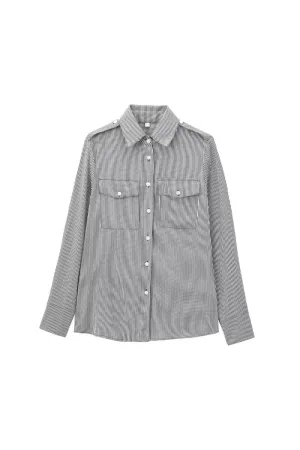 'Willow' Stylish Minimalist Plaid Long-Sleeve Shirt