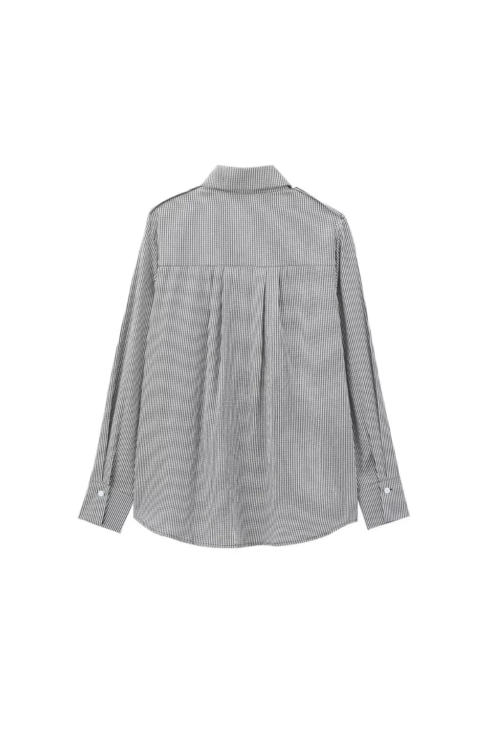 'Willow' Stylish Minimalist Plaid Long-Sleeve Shirt