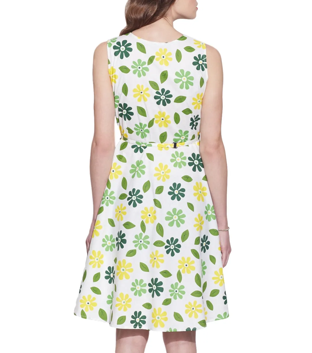 Women's Apparel Cotton Printed Dress,Machine Washable,W-CPD34-1613, Size-34 Inch