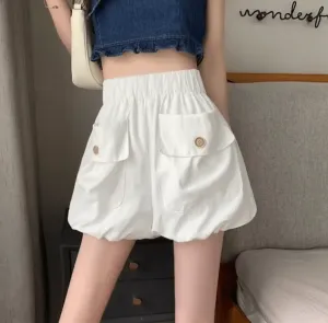 Women’s High-Waist Denim Shorts with Belt | Chic A-Line Jean Shorts for Summer
