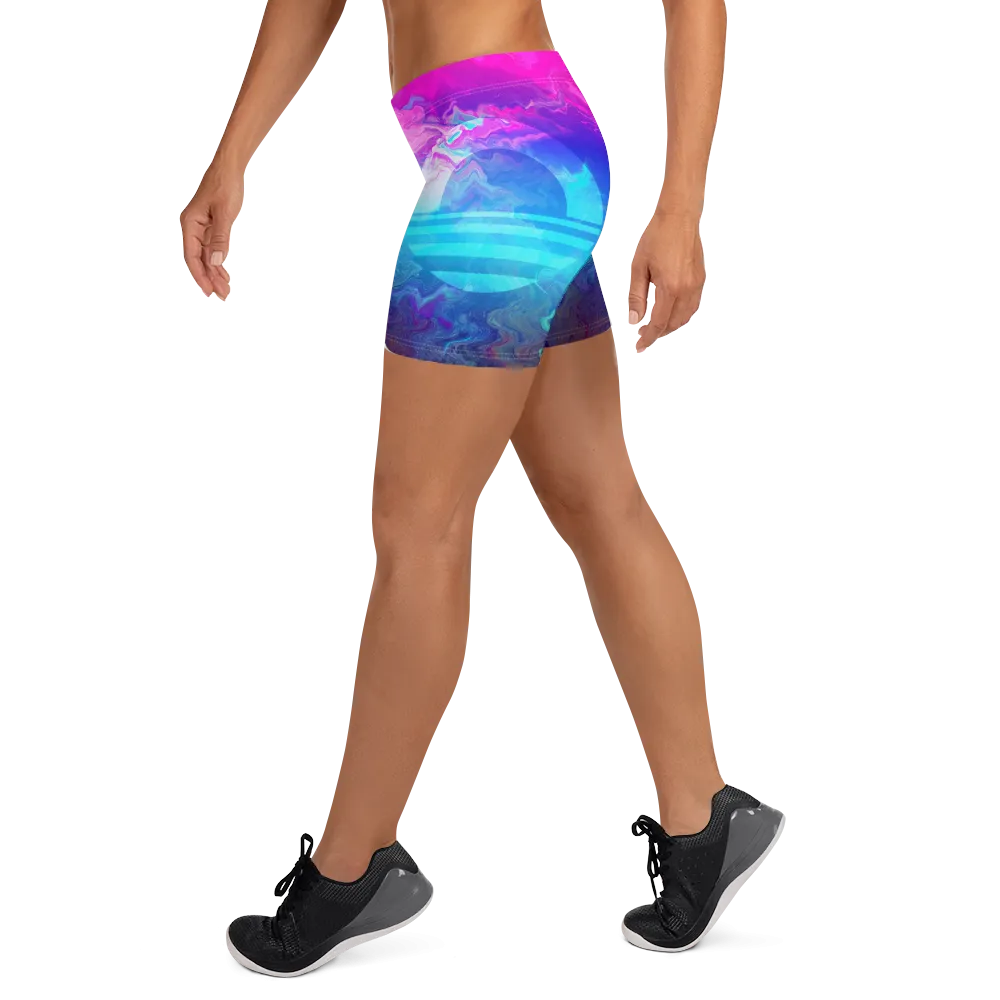 Women's Tight Short - Mountain Dream