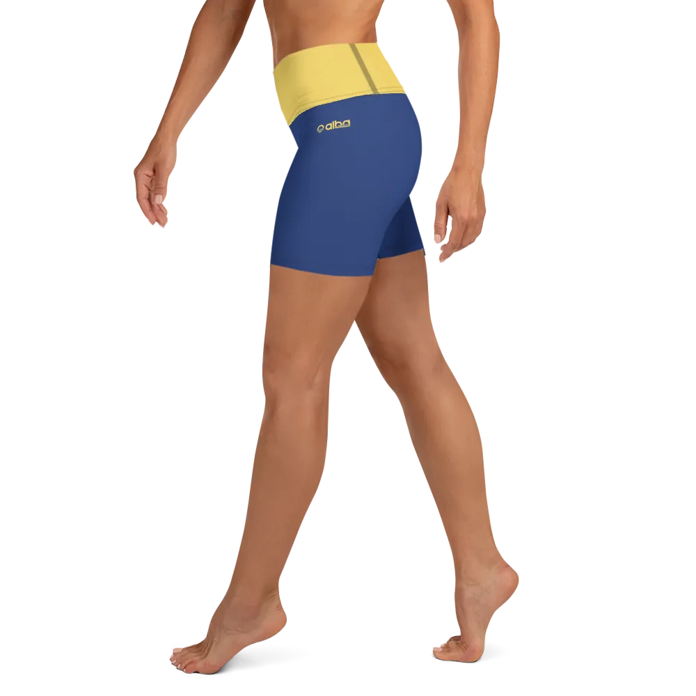 Women's Yoga Shorts - Evening Sun