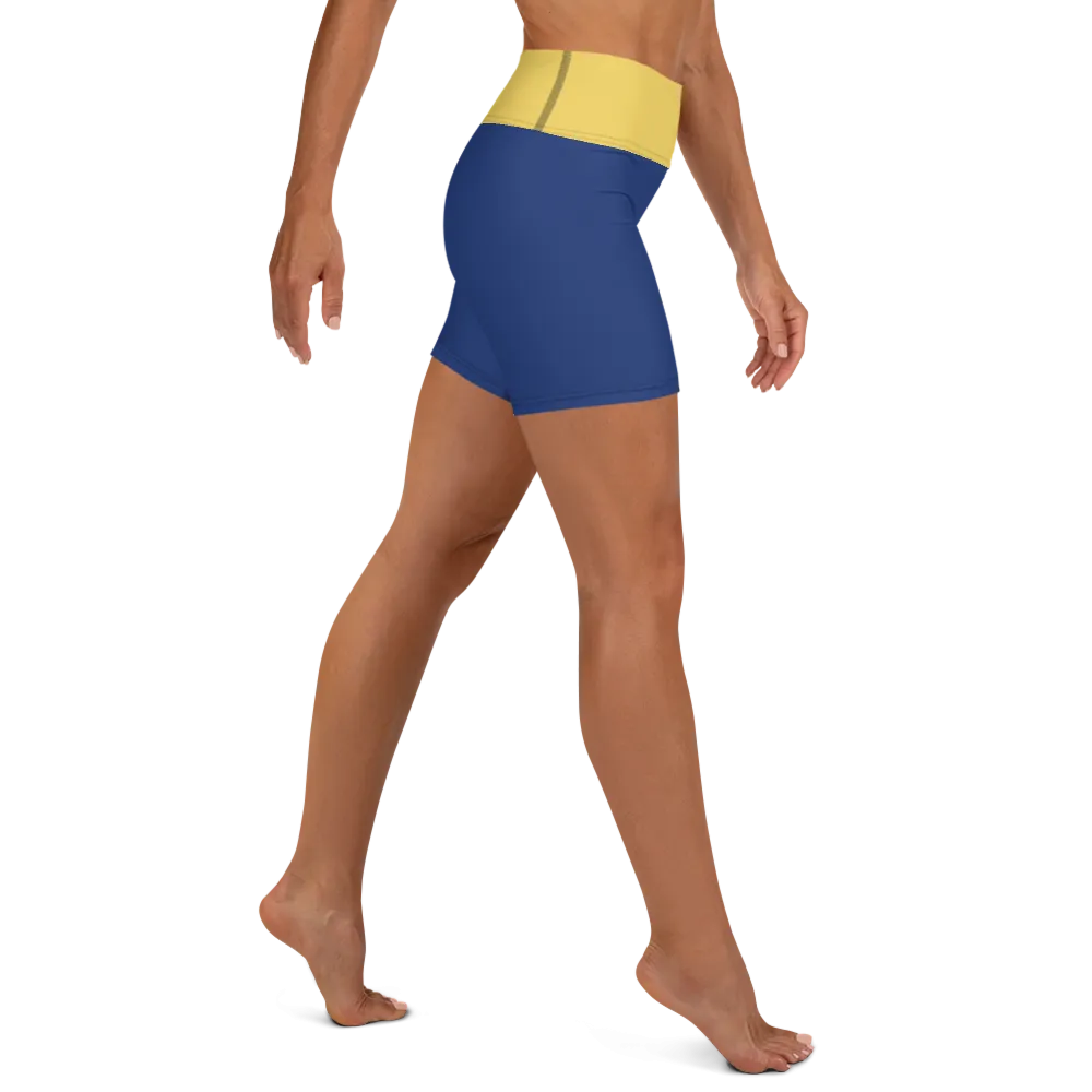 Women's Yoga Shorts - Evening Sun