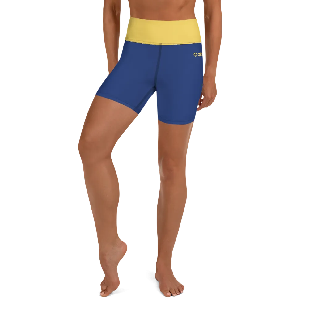 Women's Yoga Shorts - Evening Sun